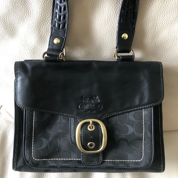 COACH LEATHER BAG - Picture 2 of 7